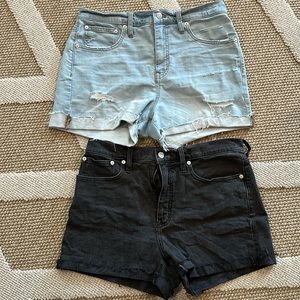 EUC 2x Madewell High Rise Denim Shorts 29
